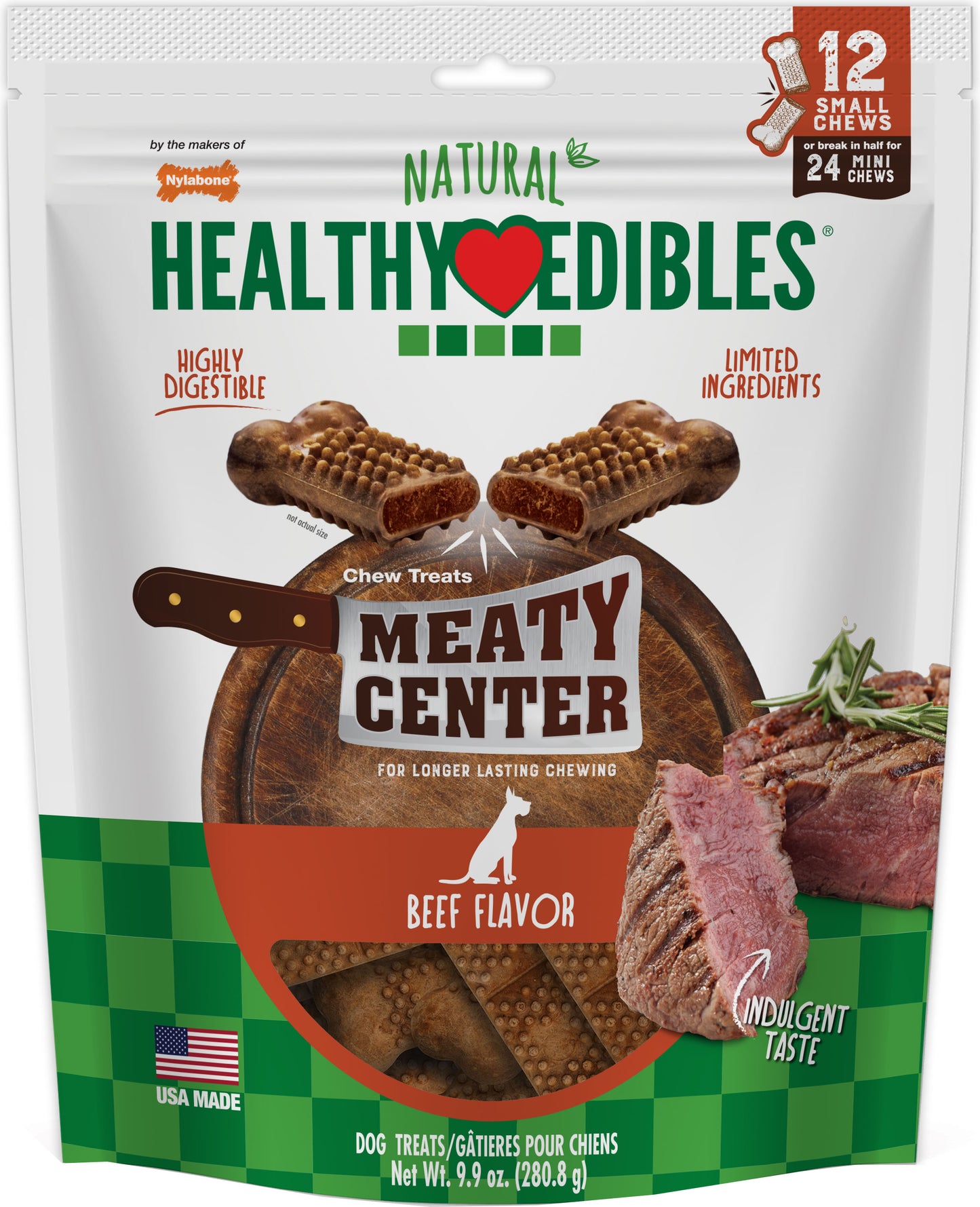 Healthy Edibles Meaty Center Chew Treat