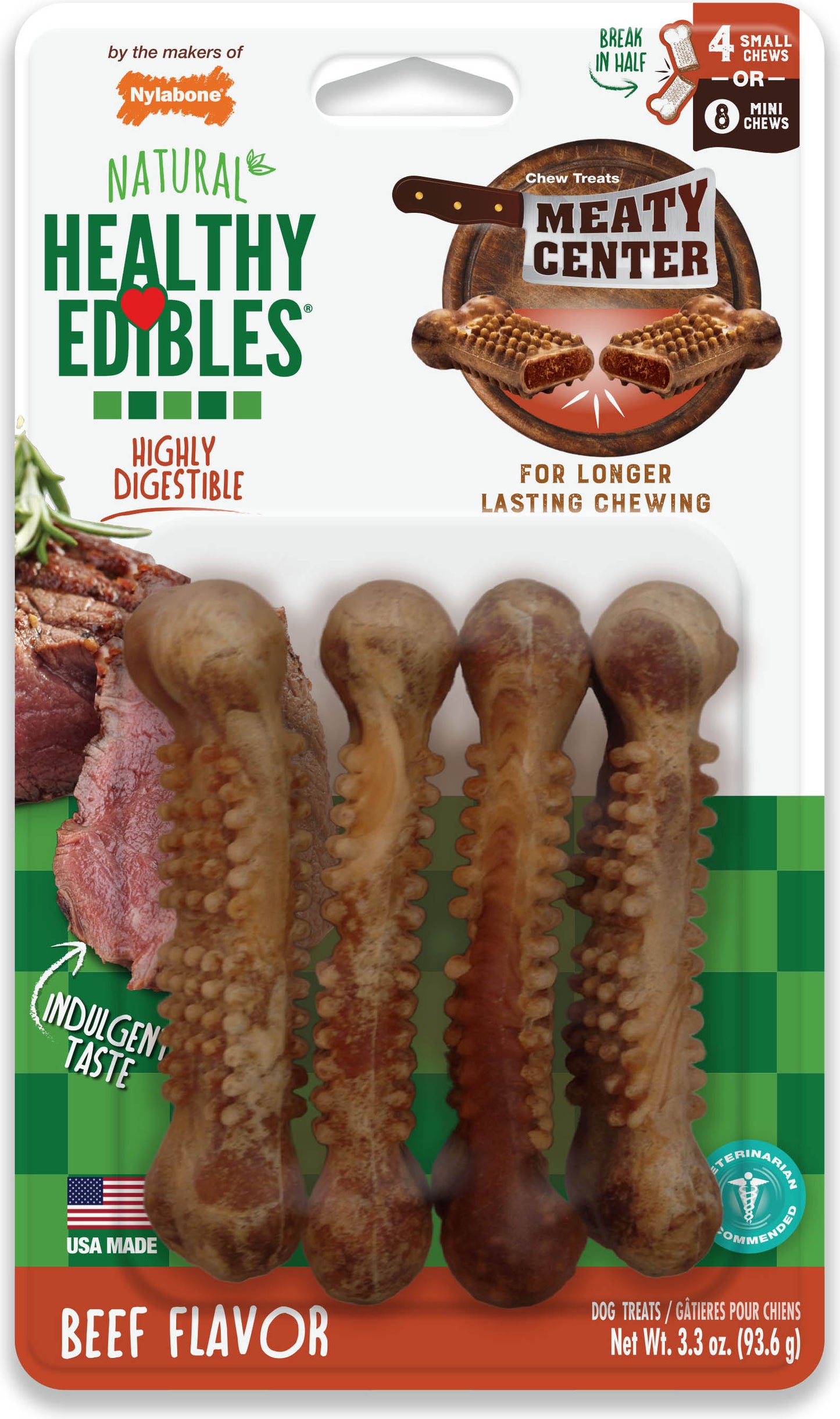 Healthy Edibles Meaty Center Chew Treat