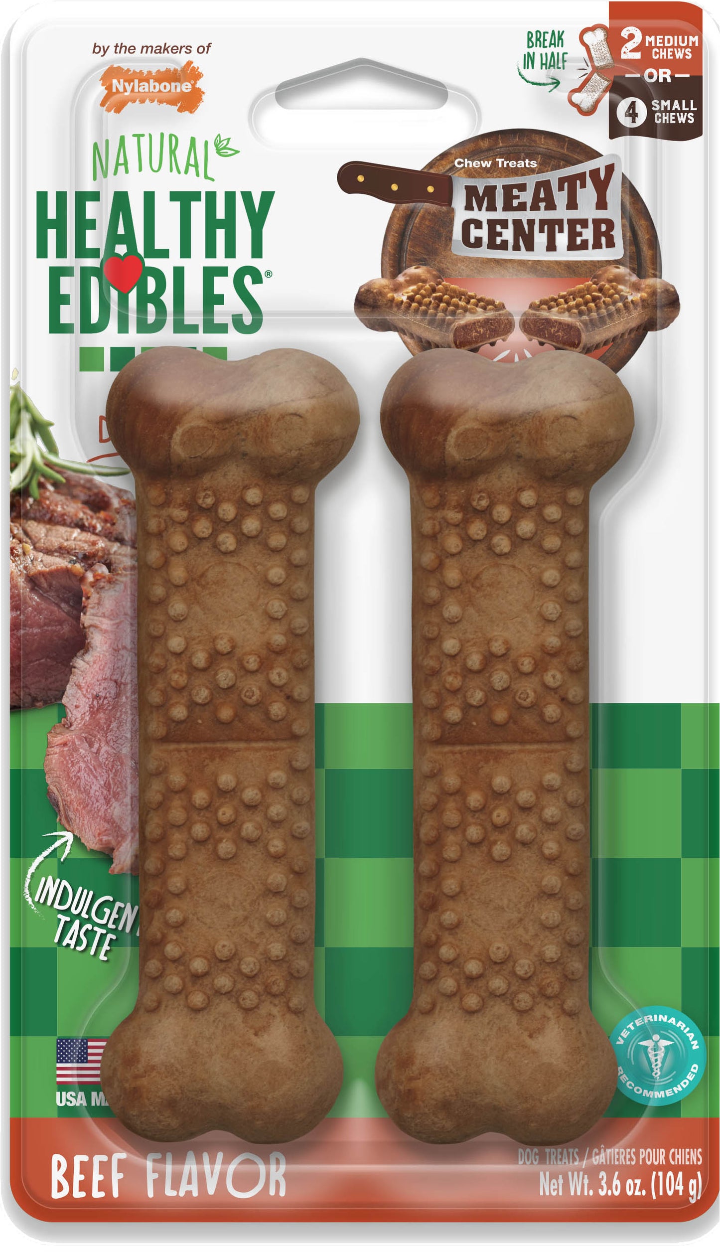 Healthy Edibles Meaty Center Chew Treat