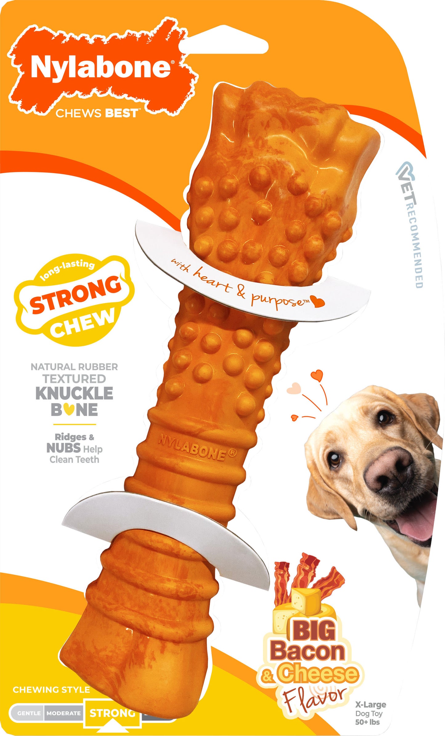 NYLABONE STRONG CHEW LIMITED EDITION RUBBER BONE