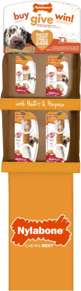 NYLABONE POWER CHEW BIRTHDAY SWIRL BONE 2-TIER DS