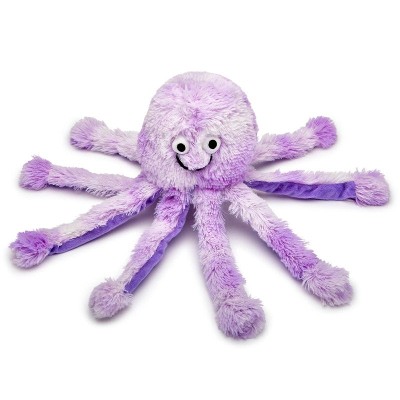 Gor Pets Super Snuggly Plush Octopus Dog Toy - Super Soft with Multiple Squeakers & Crinkles - Perfect Cuddly Companion for Pups & Dogs (Purple, Mommy - Small)