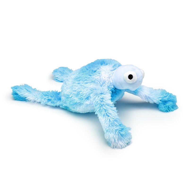 Gor Pets Plush Turtle Crinkle Dog Toy - Soft & Cuddly Squeaky Toy for Puppies, Small, Medium, and Large Dogs - Durable, Safe, & Stuffed Puppy Toy - Perfect for Snuggling & Interactive Play - XS, Blue