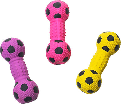 Spot Stuffed Latex Soccer Ball Dumbbell
