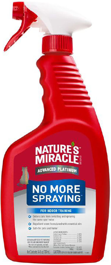 Nature's Miracle Advanced Platinum No More Spraying, 24 Ounces, Helps Discourage Repetitive Cat Spraying