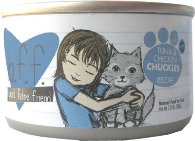 Best Feline Friend Cat Food, Tuna & Chicken Chuckles Recipe, 5.5-Ounce Cans (Pack of 16)