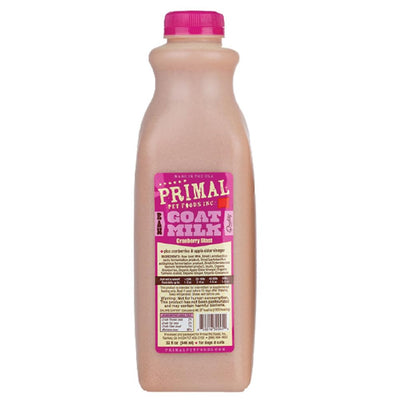 Primal, Raw Frozen Goat Cranberry Blast Milk for Dogs & Cats, 32 Fl Oz