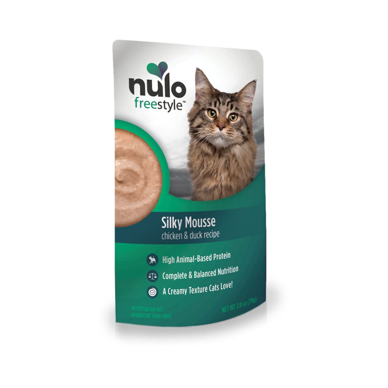 Nulo Freestyle Cat Food Mousse, Chicken & Duck, Nutritious, Delicious Wet Cat Food with Silky Texture - High Protein Moist Food for Adult Cats, Senior Cats, Kittens