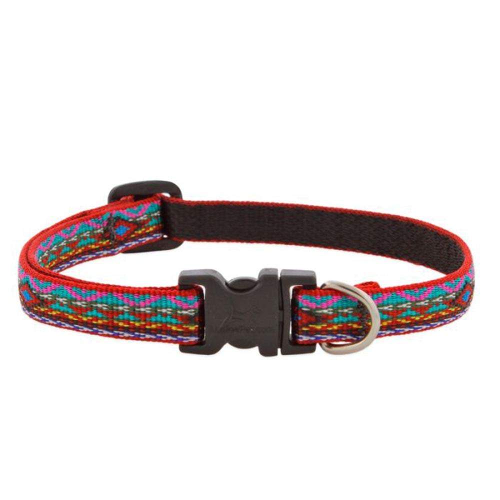 Dog Collar by Lupine 1/2" Wide El Paso Design adjusts 8-12" Long