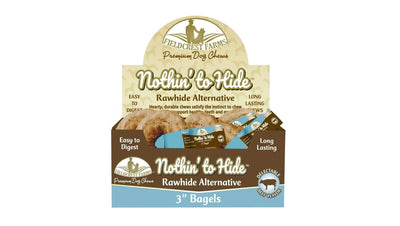 SPOT Ethical Products Ethical Pet 077527 Nothin to Hide Rawhide Alternative Bagel Pet Food 24 Count