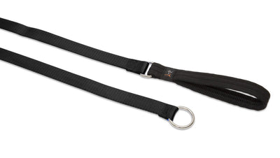 LupinePet Basics 3/4" Black 6-foot Slip Lead/Leash for Medium and Larger Dogs