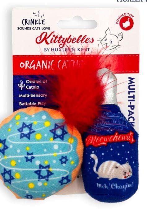 Kittybelles, Jelly Roll & Meowchewitz Wine Catnip Cat Toy, 2-pk