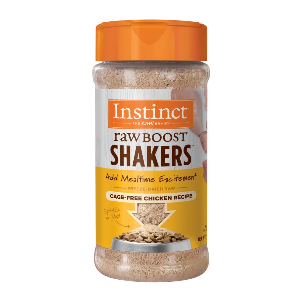 Instinct Raw Boost Shakers Freeze-Dried Powder Cat Food Topper - Chicken, 5.5 oz. Bottle