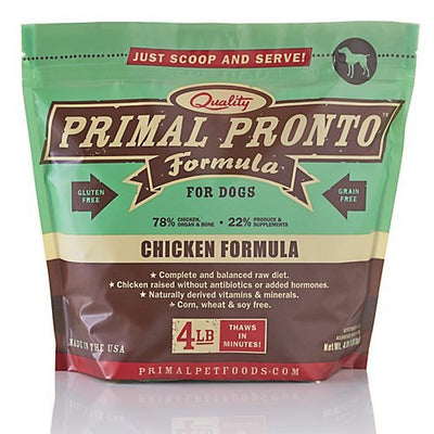 Primal Pronto Chicken Frozen Raw Dog Food