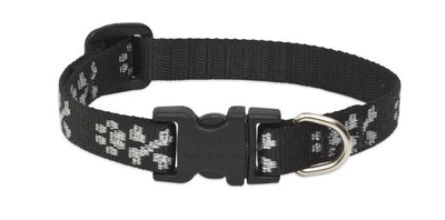 LupinePet Originals 1/2" Bling Bonz 8-12" Adjustable Collar for Small Dogs