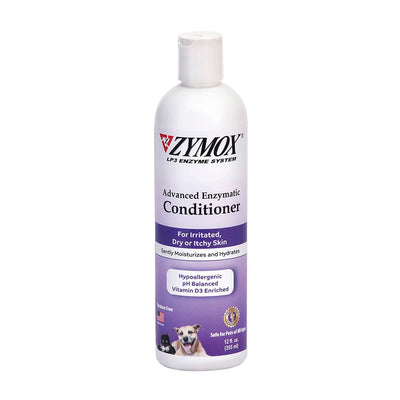 ZYMOX Advanced Enzymatic Leave-On Conditioner, 12oz. - for Pets & Animals of All Ages: Conditions, Detangles, Soothes, & Moisturizers Skin & Coat