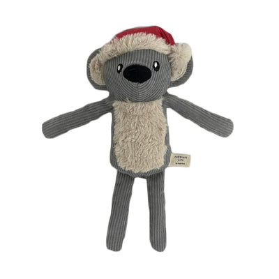 Fuzzyard Life Corduroy Christmas Dog Toy Assorted Characters for Small, Medium and Large Breed Dogs (Christmas Koala)