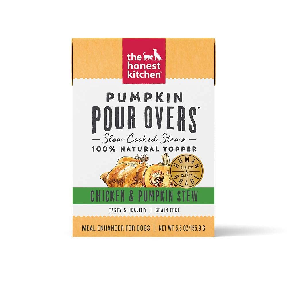 The Honest Kitchen, Pumpkin Pour Overs Chicken & Pumpkin Stew Dog Food Topper, 5.5Ounce