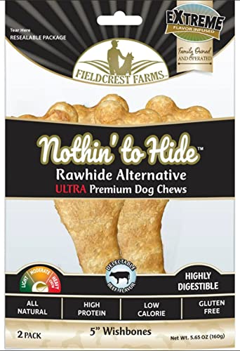 Fieldcrest Farms Nothin' to Hide Ultra Wishbone, Beef Flavor 5"