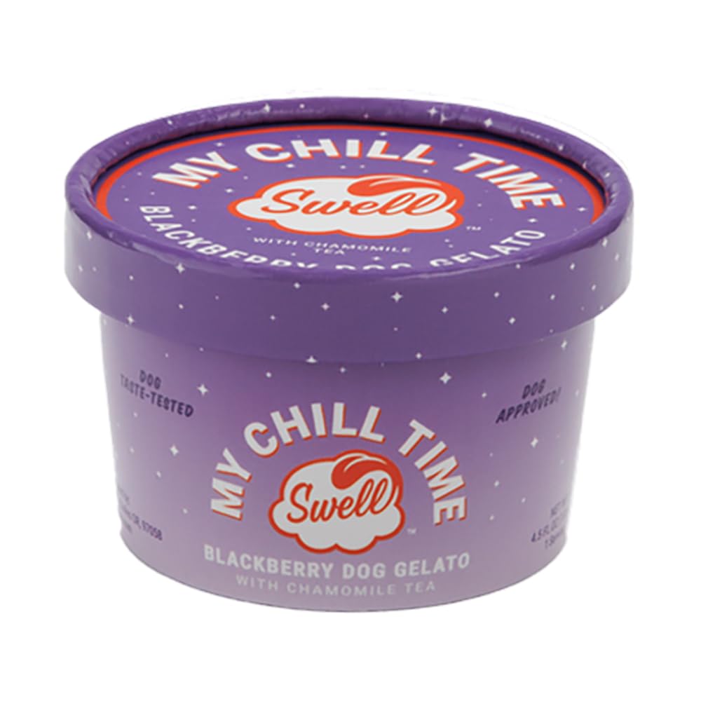 Swell, My Chill Time BlackBerry Gelato W/Chamomile Tea Dog Treat, 16 Ounce