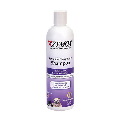 ZYMOX Advanced Enzymatic Shampoo, 12 oz - for Pets & Animals of All Ages: Cleans, Refreshes, Hydrates & Nourishes Dry Skin & Coat