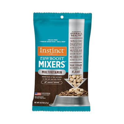 Instinct Freeze Dried Raw Boost Mixers Grain Free Multivitamin for Adult Dogs Food Topper, 0.75 oz.