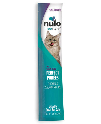 Nulo, Freestyle Perfect Purees Chicken & Salmon Recipe Lickable Cat Treat.5 oz