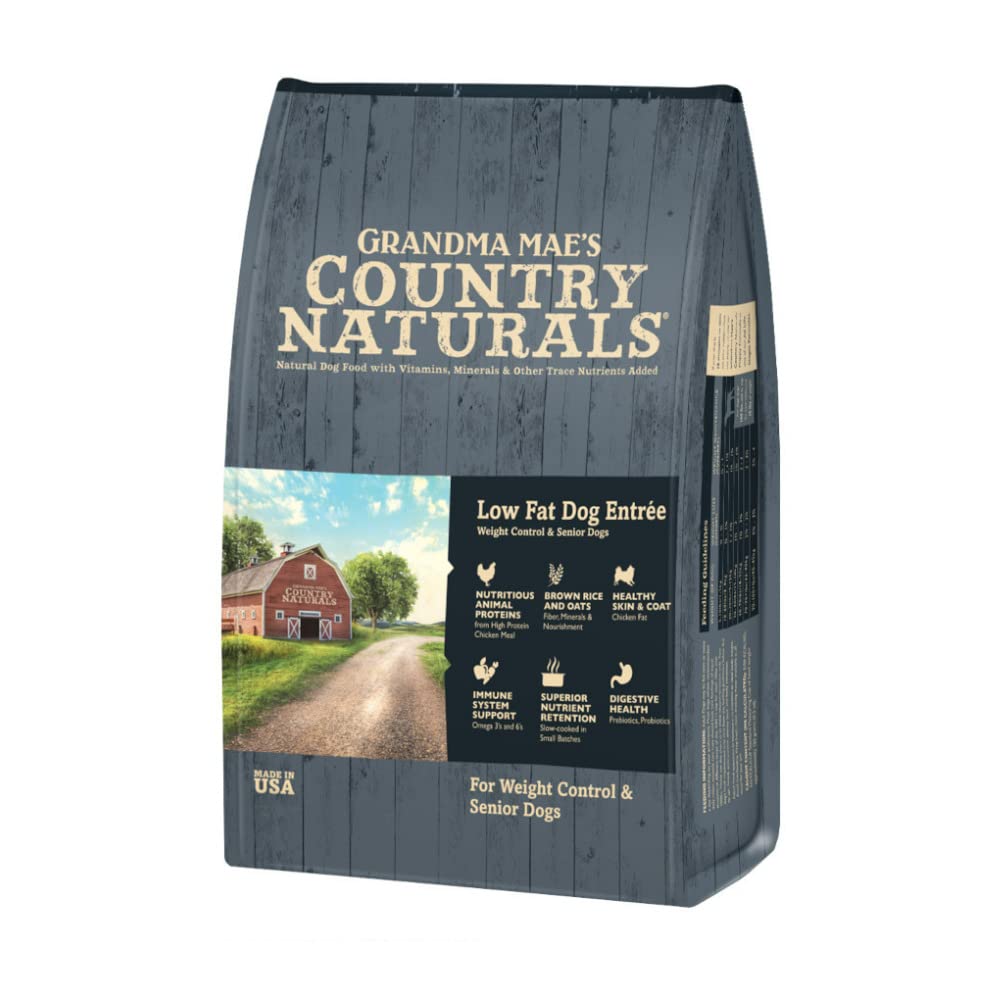 Grandma Mae's Country Naturals Grain Inclusive Dry Dog Food 4 LB Low Fat Chicken & Brown Rice