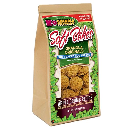 K9 Granola Factory Soft Bakes Dog Treats, Apple Crumb 12oz