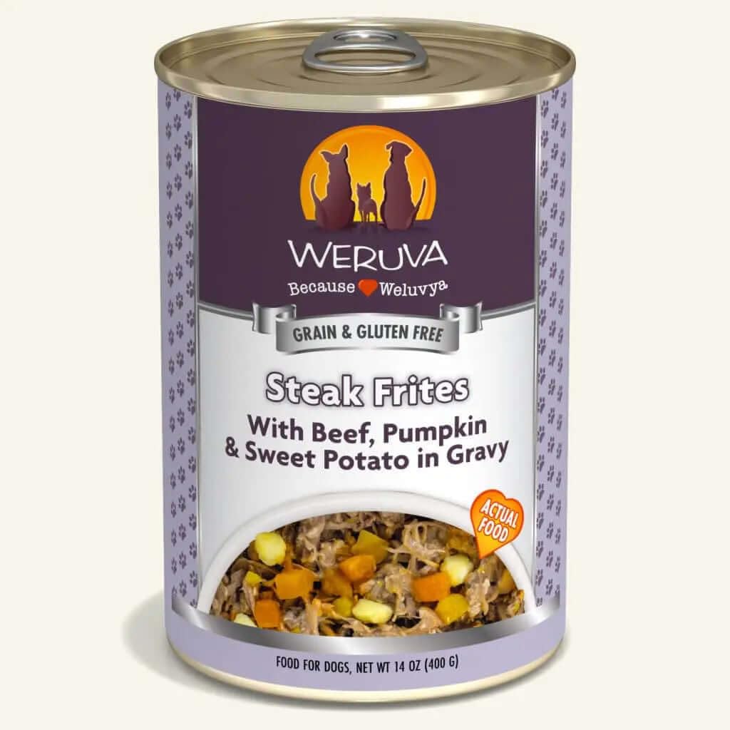 Pet Supply Weruva Steak Frites Can Dog 12/14 oz.