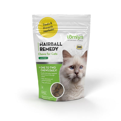 Tomlyn Laxatone Chicken-Flavor Hairball Remedy Chews for Cats and Kittens, 60ct