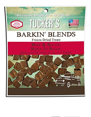 Tucker's Barkin' Blends Beef Liver and Bacon Freeze-Dried Treats 2.5 Ounces, Pack of 3