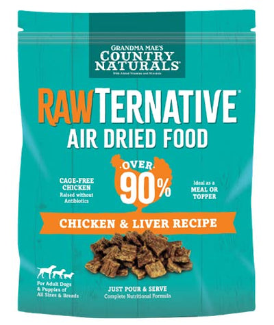 Grandma Mae's Country Naturals RawTernative Air Dried Dog Food. (3LB Chicken & Chicken Liver)