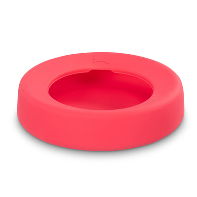 Messy Mutts Silicone Non-Spill Bowl | Dog or Cat Travel Necessity | Splash Less Food/Water Bowl for Pets | Slobber Stopper Water Bowl | 5.25 Cups (Watermelon)