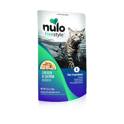 Nulo, Freestyle Chicken & Salmon in Broth Cat Food Pouch, 2.8 oz