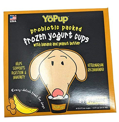 YOGHUND PET Food Banana Peanut Butter Yogurt Pet Treat 4 Pack, 3.5 OZ