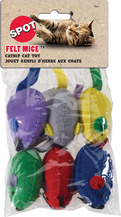 Spot Felt Mice W/Catnip