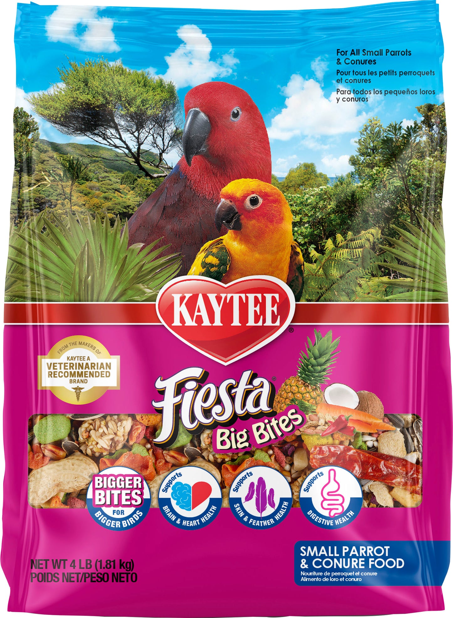 Kaytee Big Bites Diet For Sm Parrots/Conures