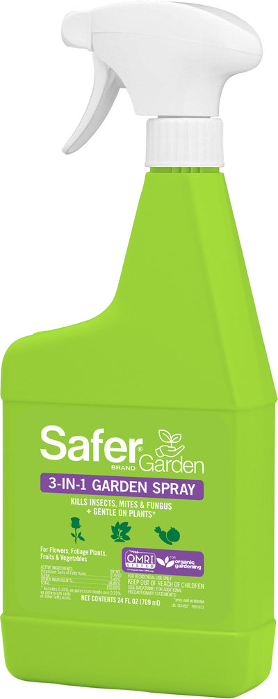 Safer Garden 3-In-1 Garden Spray Omri Listed (Pack Of 6)