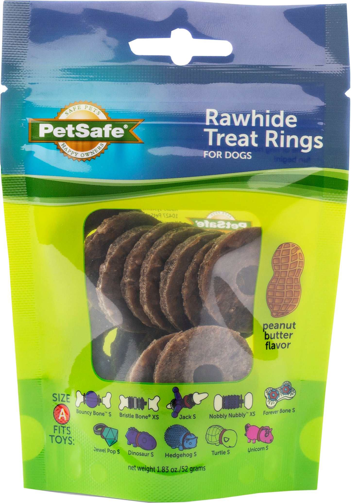 Busy Buddy Natural Rawhide Rings