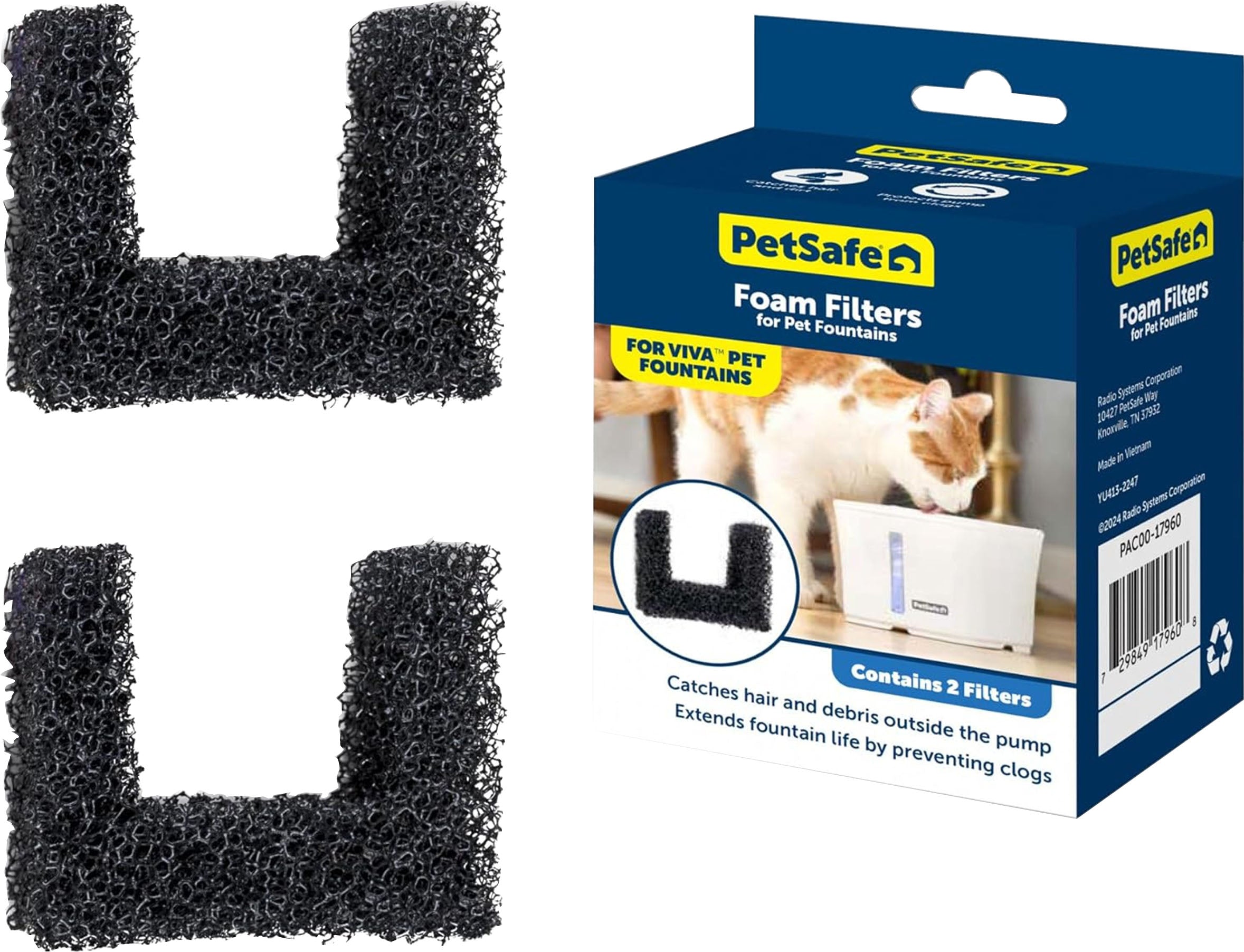 Petmate Viva Replacement Foam Filter – Perk Valley Pet Eatery
