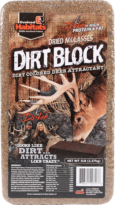 Evolved Dirt Block Dried Molasses Deer Attractant