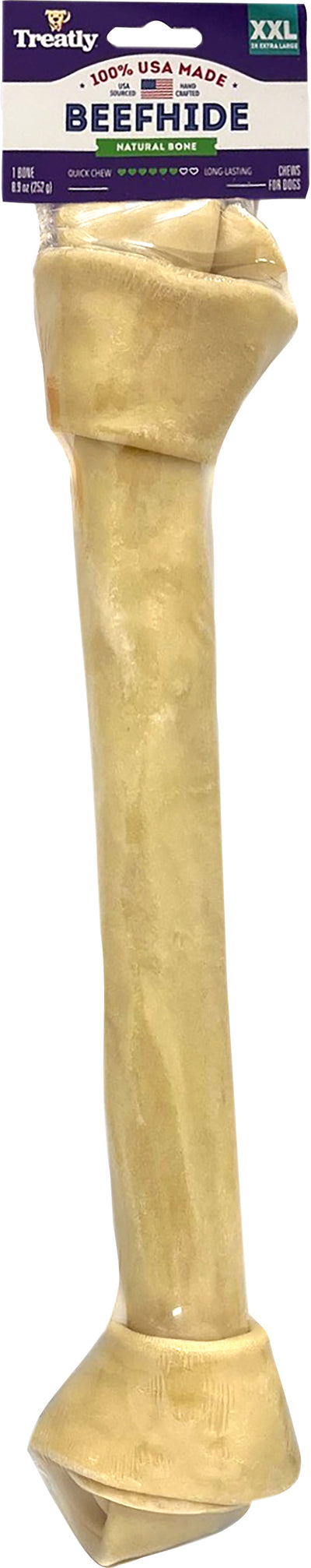 Treatly 100% Usa Beefhide Bone Banded