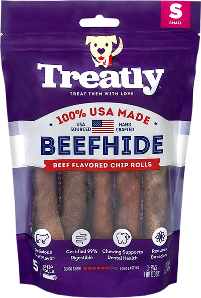 Treatly 100% Usa Beefhide Chip Rolls