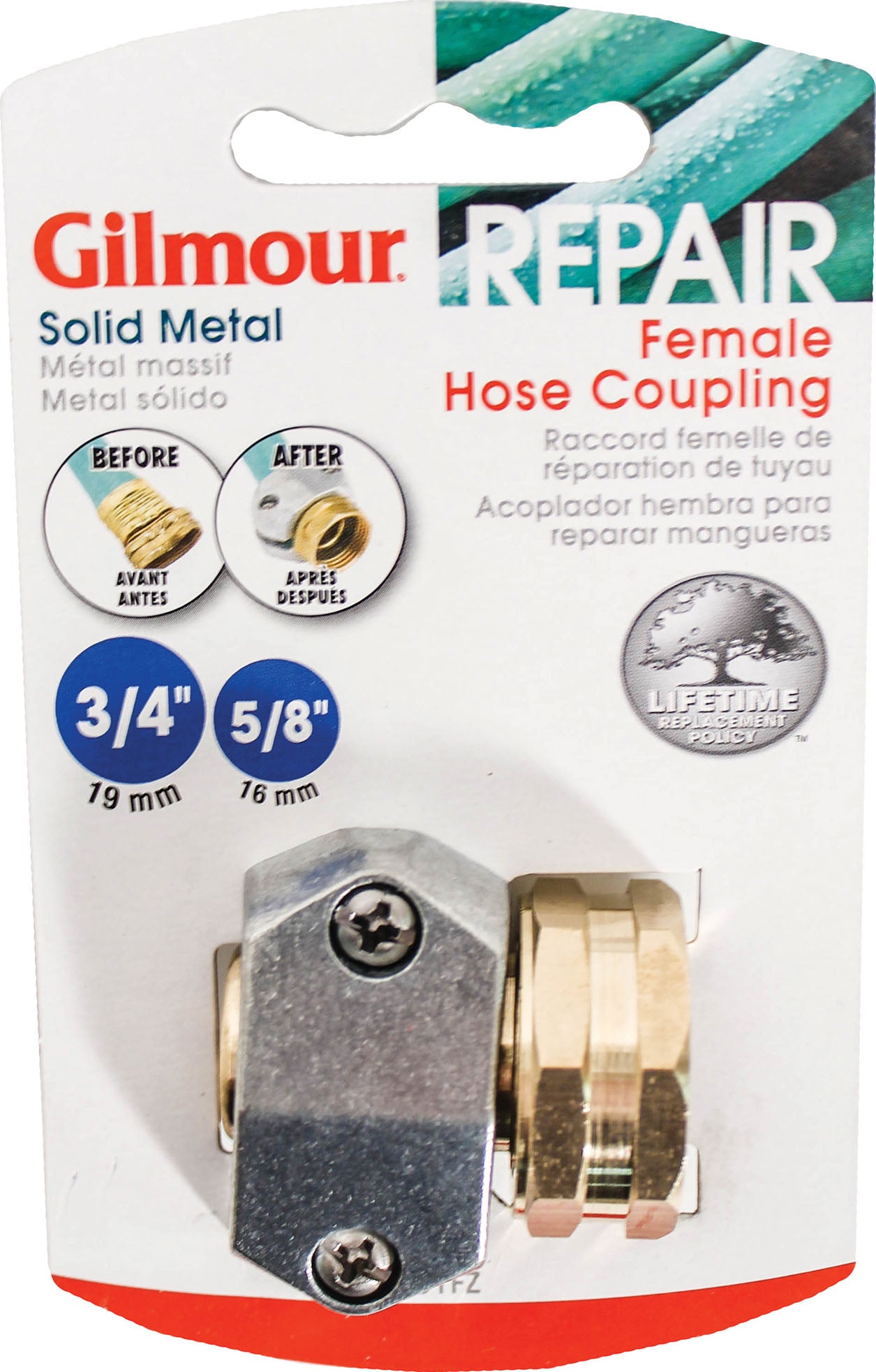 Hose Coupling Female Solid Metal