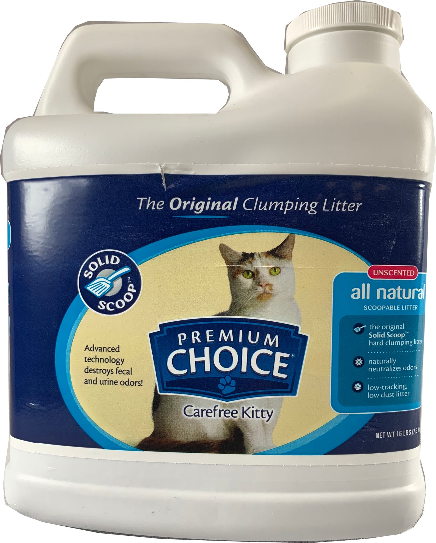 Premium Choice Carefree Kitty Solid Scoop Litter (Pack Of 3)