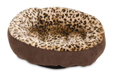 ASPEN PET ROUND ANIMAL PRINT BED