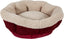 Petmate Aspen Pet Self Warming Round Bed, 19.5 Inches, Barn Red and Cream