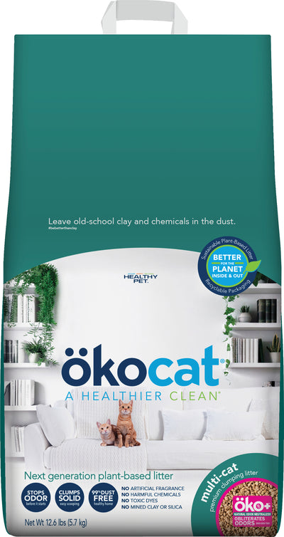 Okocat Multi-Cat Premium Clumping Litter