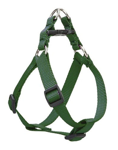 LupinePet Basics 1/2" Green 12-18" Step In Harness for Small Dogs